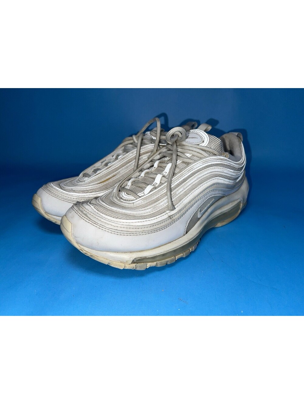 Nike Air Max 97 Triple White Running Shoes Men’s Size 8.5 921733-100